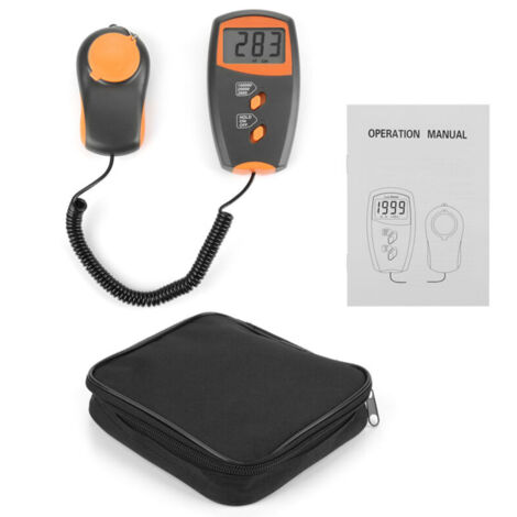 Luxmètre numérique LX1010BS avec écran LCD, appareil de mesure de la lumière pour tests environnementaux