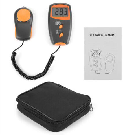 Luxmètre numérique LX1010BS avec écran LCD, appareil de mesure de la lumière pour tests environnementaux