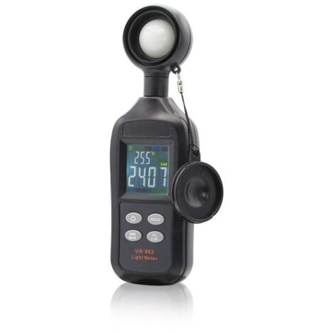 Luxmètre Numérique Test pour Mesure Luminosite, Mesur de Température Ambiante