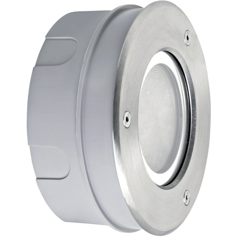 Luxmur 2 Encastré Mur Ext. GX53 IP66 IK07 rond inox Lpe non incl. Aric 1741