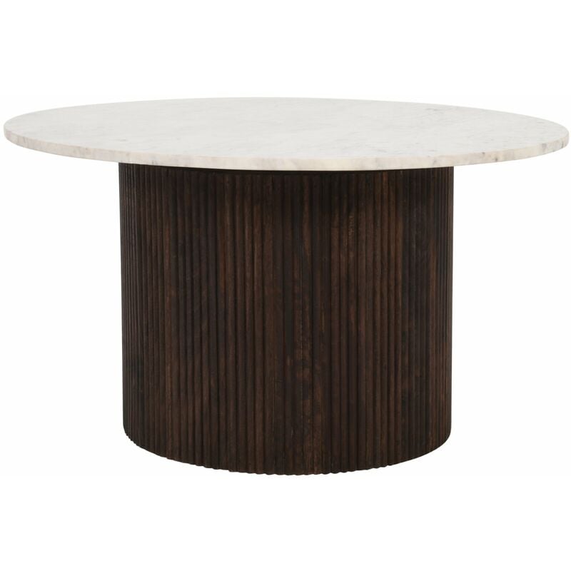 Luxor Mango Wood Coffee Table With Marble Top