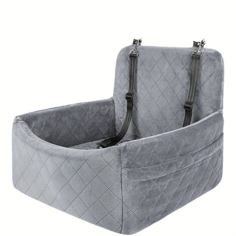Luxuriöser, tragbarer Hundeautositz, stilvolle und trendige Tragetasche, atmungsaktives Material, Sicherheitsgurt für kleine und mittelgroße Hunde, robust konstruierter Reise-Sitz.