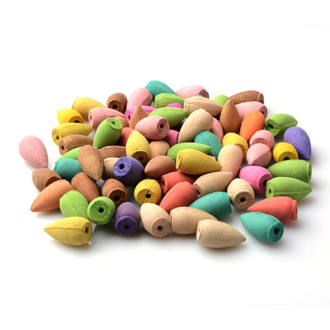 Luxuriöses Räucherstäbchen – Premium-Aromatherapie-Schwimmkuppel mit 6 Kegeln pro Packung, Ebenholz-Finish