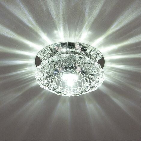 STOEX Luxurious Crystal Spotlight Modern Ceiling Light Led Down Light for Aisle Entrance Hall Cool White