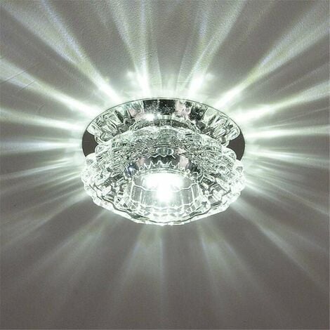 BOED Luxurious Crystal Spotlight Modern Ceiling Light Led Downlight for Aisle Entrance Hall Cool White