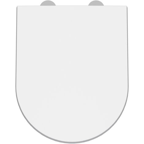 Luxury D Shape Top Fix Soft Close - White
