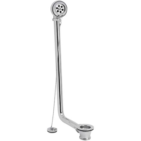 Luxury Exposed Bath Retainer Waste Chrome