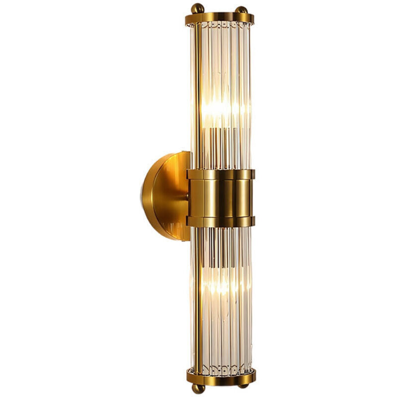 Image of Luxury gold wall light, crystal glass&hellip;
