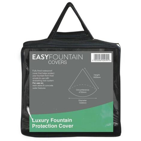 Luxury Lined Fountain Protection Cover - Small - Oxford 600d+PVC - L30 x W25 x H3 cm - Green