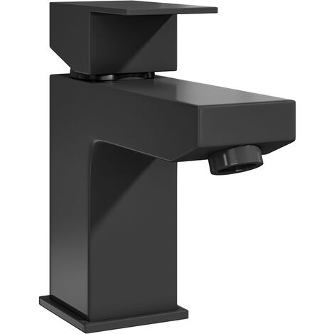 Luxury Modern Standard Mono Basin Mixer - Black
