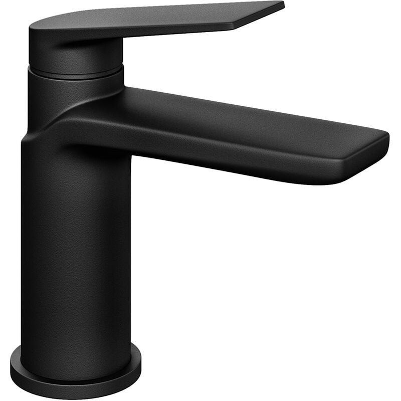 Luxury Sleek Modern Standard Mono Basin Mixer - Black