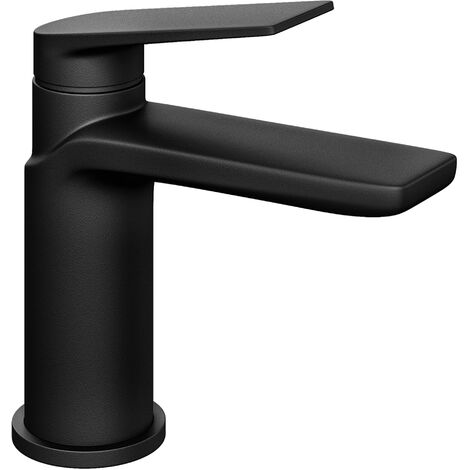 Luxury Sleek Modern Standard Mono Basin Mixer - Black