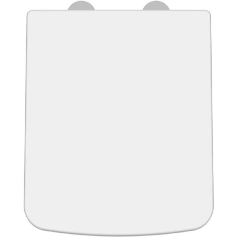 Luxury Square Top Fix Soft Close - Tapered Edge - White