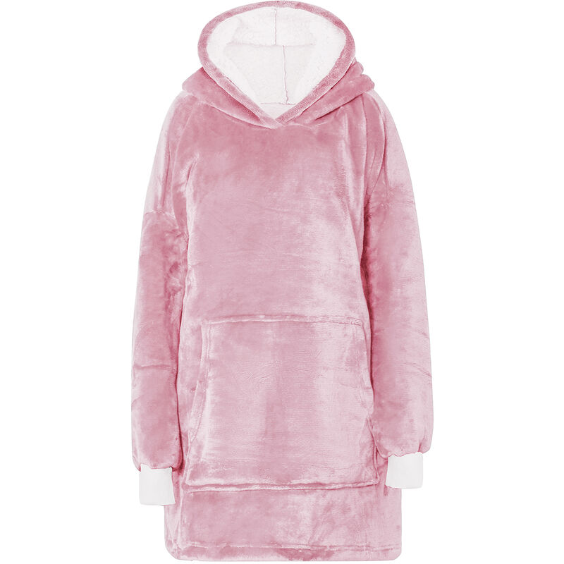 Luxury teddy fleece hoodie - Pink