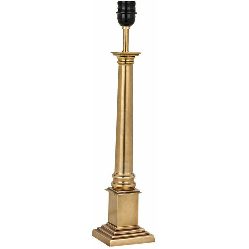luxury traditional table lamp light solid brass base only 520mm tall bulb holder