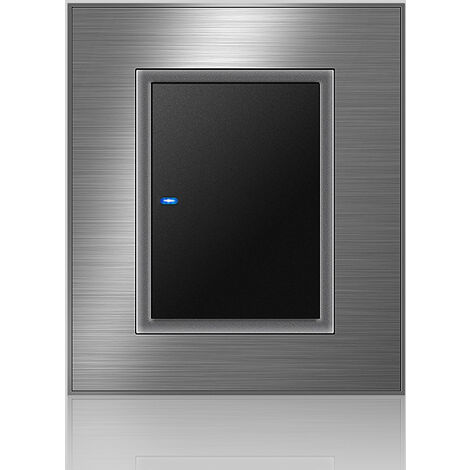 Luxus-LED-Wandlichtschalter Wandschalter Acryl-Einbaubuchse Einzelklick-Schalter AC110 250 V (Dual Control Switch)