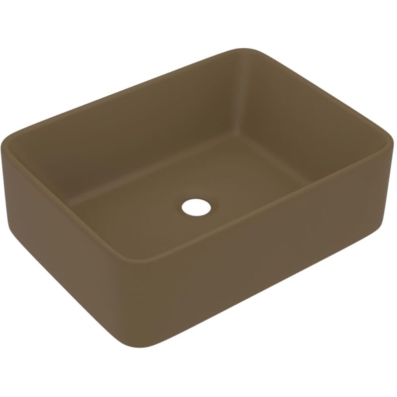 Luxus-waschbecken Matt Creme 41x30x12 Cm Keramik Vidaxl