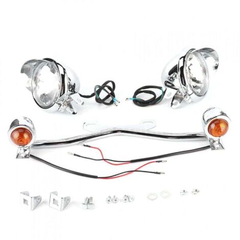 Luz antiniebla LED para Honda Shadow VT750/VTX1300 - Intermitente integrado - Mayor visibilidad en condiciones climáticas adversas