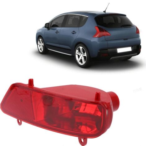 FITAGS Luz antiniebla trasera para coche, accesorio de repuesto compatible con Peugeot 3008 5008 2009-2016 (derecha)