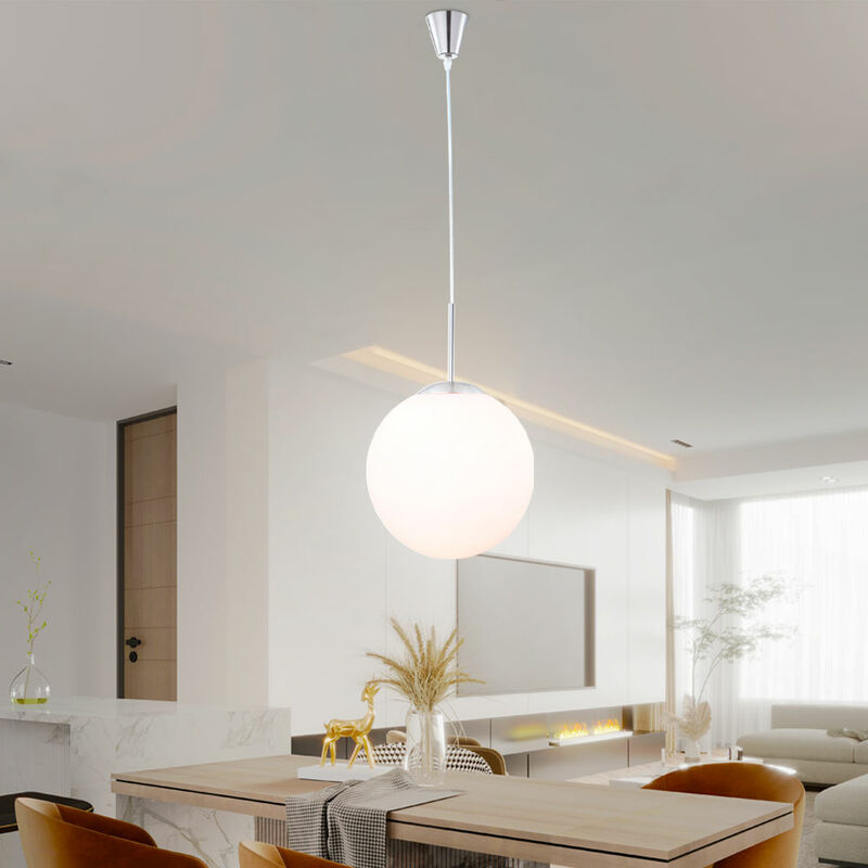 

Lámpara colgante LED Lámpara colgante de 7 vatios Diseño de bola de ópalo para sala de estar