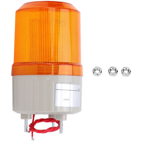Luz de advertencia LEDBEM-1081 amarillo 220V para vehículos de construcción y alarmas