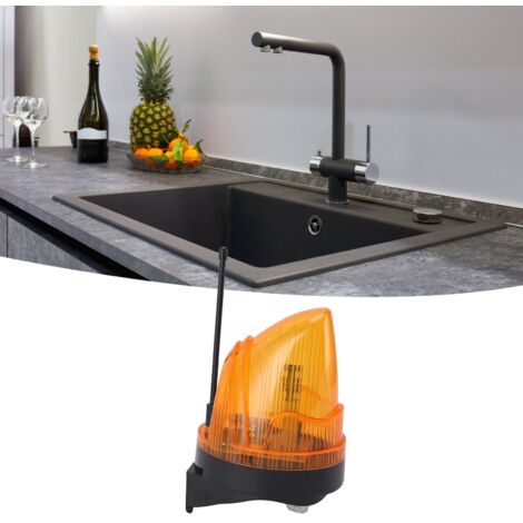 Luz de alarma LED intermitente de fácil instalación: modelo de seguridad para el hogar de 220 V para puertas de patio, piscinas, cocinas, baños y áreas exteriores.