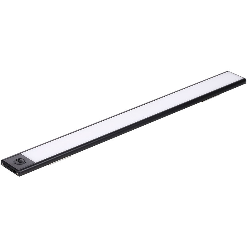 

Luz de armario LED de induccion, luz de sensor recargable, barra de luz de armario recargable USB,Negro 40cm