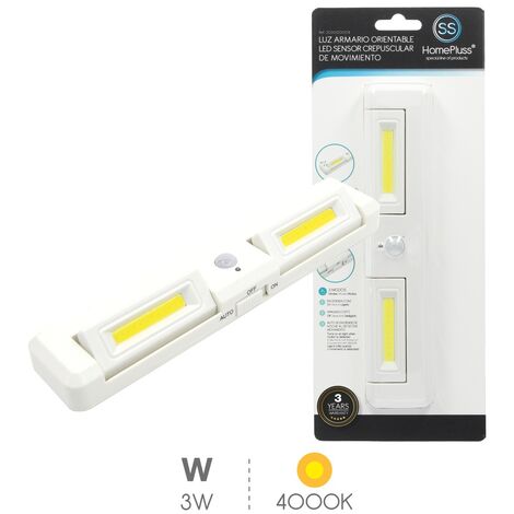 Luz LED para Armarios 3W con Imán + Cargador USB + Detector de Movimiento •  IluminaShop
