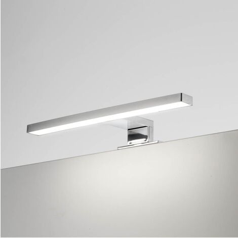 Luz LED de espejo de baño, lámpara de tocador impermeable de 8 W, espejo  antivaho para pared frontal, aplique de pared giratorio de 180° para  armario
