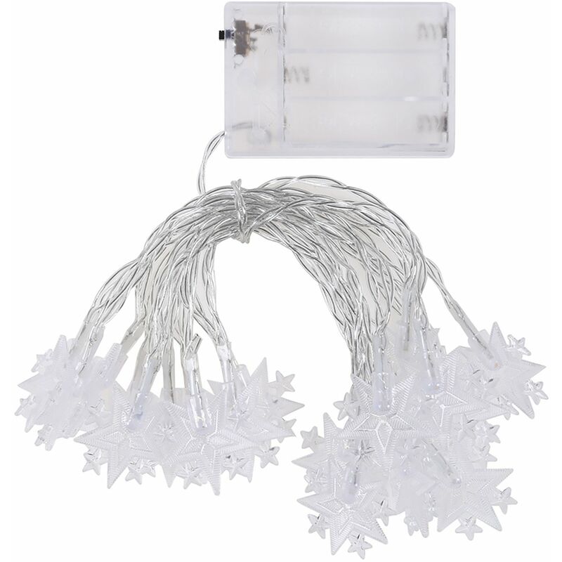 

Luz de cadena de hadas de estrellas,Cadena de luces de decoracion navidena,Sin bateria,tipo 2