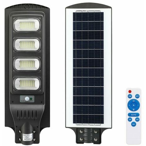 Pack 6 Apliques de Pared Solares LED con Sensor Crepuscular y Movimiento  Negro 7500K 20000H 7hSevenOn