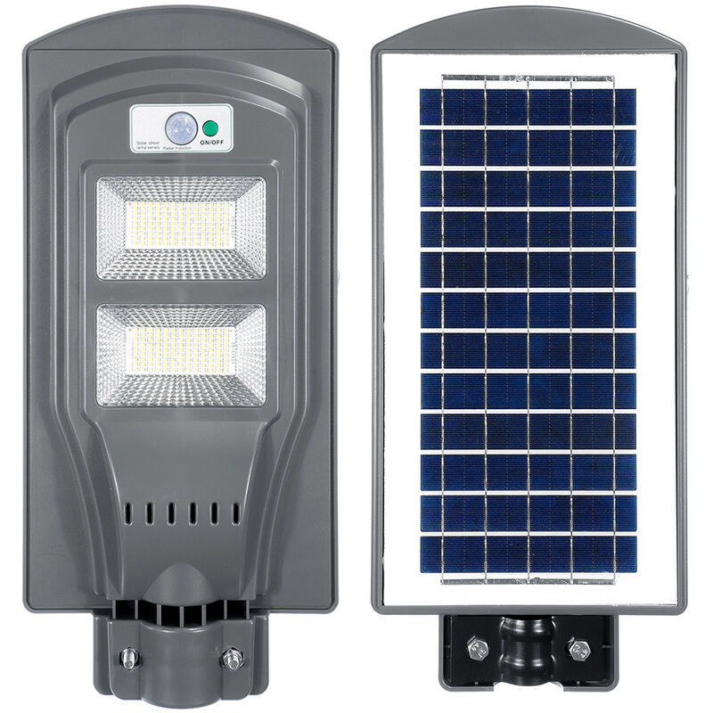 

Luz de calle solar Lámpara de jardín Inducción Sensor solar Control remoto 234LED Mohoo