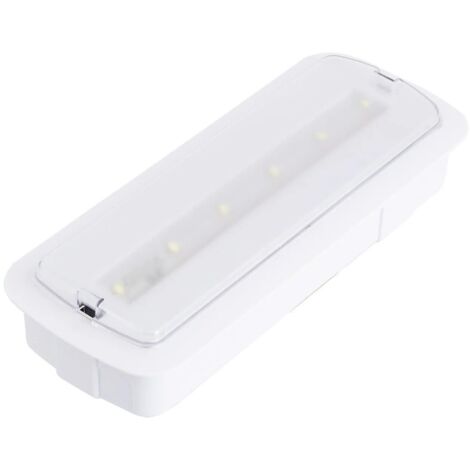 Luz de Emergencia Led 280Lm + Kit Empotrar