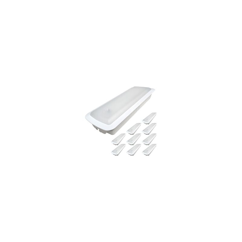

Luz de Emergencia LED 3W con función Permanente 7W. Empotrable o Superficie | Blanco Frío 6500K - Pack 10 Uds. - Blanco Frío 6500K