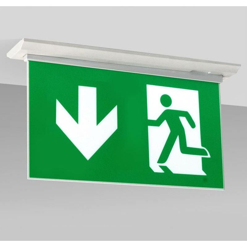 Ledbox - sign Luminaire de secours encastré à led SL3, blanc froid