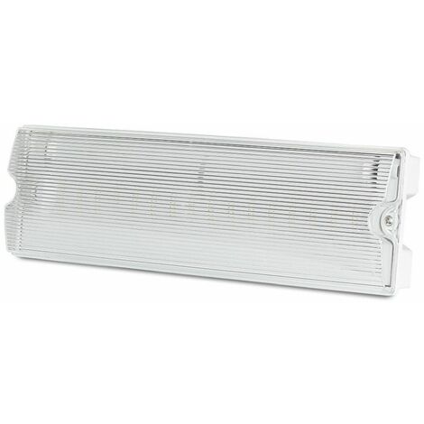Luz de emergencia LED V-TAC de 3 W para techo/pared, con batería, 3 h, blanco frío IP65