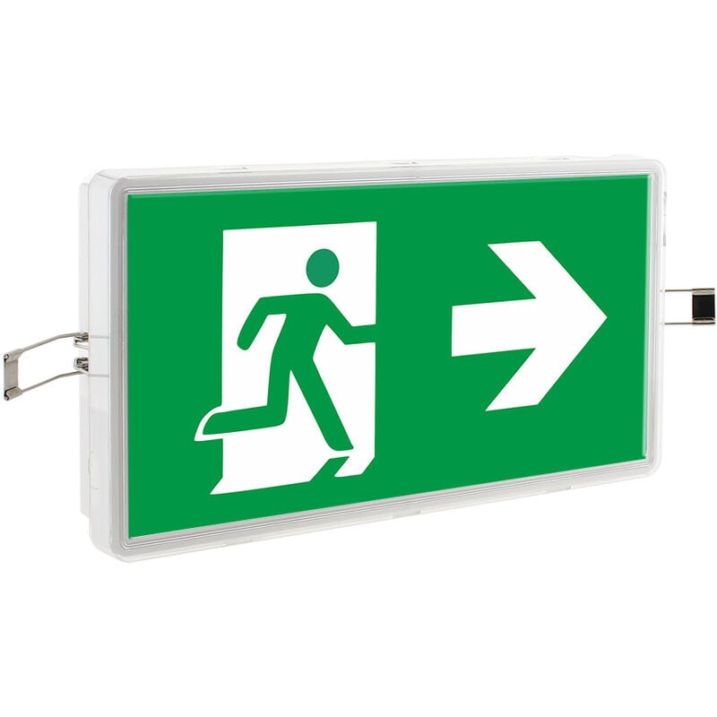 Ledbox - wallux auto-test Luminaire de secours à led, Permanent / Non