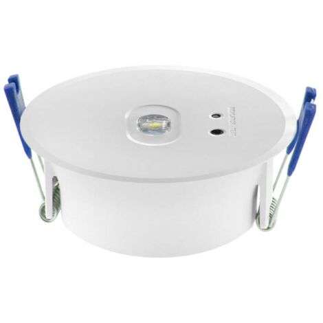 Luz de emergencia Led ZOE AUTO-TEST, Empotrado, Blanco frío