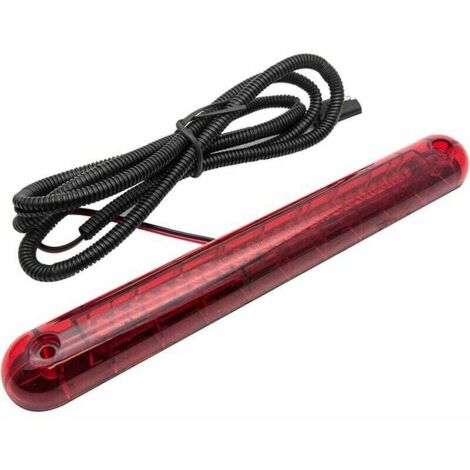 Luz de freno roja de montaje alto de 24 LED y 12 V