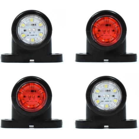Luz de marcador lateral de camión FR0105 con 12 LED de 5 cm 12-24V