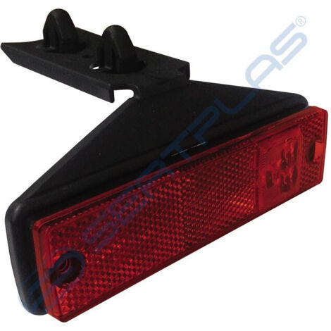 Luz de marcador lateral LED con 3 LED en color rojo de 24V.