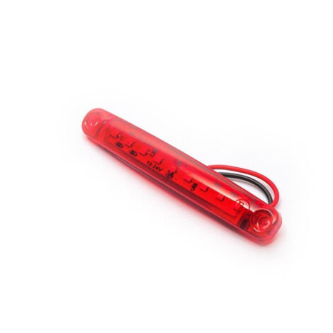 Luz de marcador LED 9 LED FR0176K 12-24V 98mm, color rojo