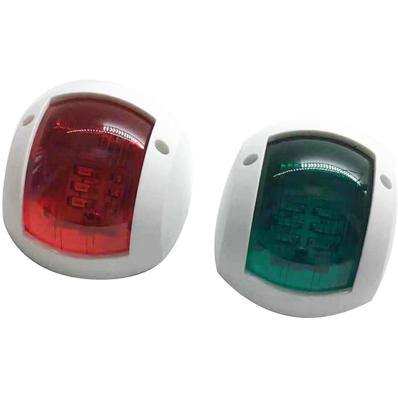 

Happyshopping - Luz de navegacion marina LED roja, verde, 12 V, 24 V, luz de proa para barcos, luz unica para barcos, perfecta para pontones,