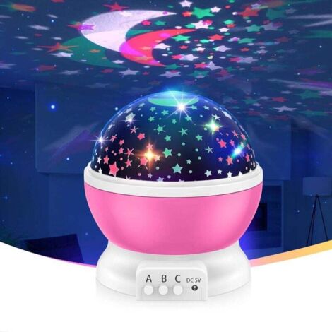 Luz de noche estrellada para niños - Regalo y juguete - Dormitorio/Sala de estar/Fiesta - Rosa - Fei Yu