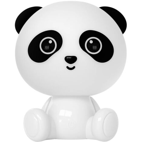 Luz de noche infantil LED Panda 2,5W RGB + luz día batería recargable Blanco