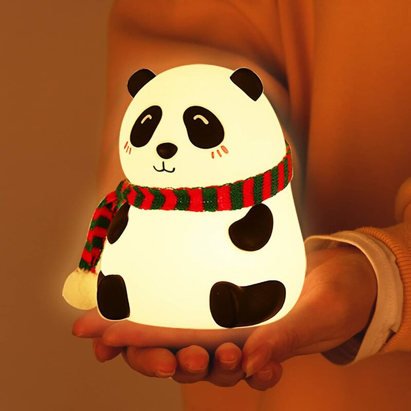 

Luz de noche para niños, luz de noche LED de Panda para niñas y mujeres, luces de guardería de bebé recargables por USB, decoración de habitación,