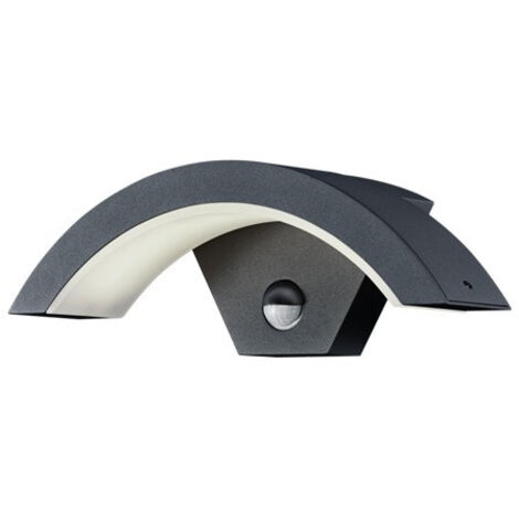 Luz de pared exterior Ohio Led IP54 Antracita con sensor de movimiento de iluminación Trio