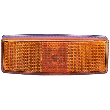 Luz de posición naranja rectangular HELLA