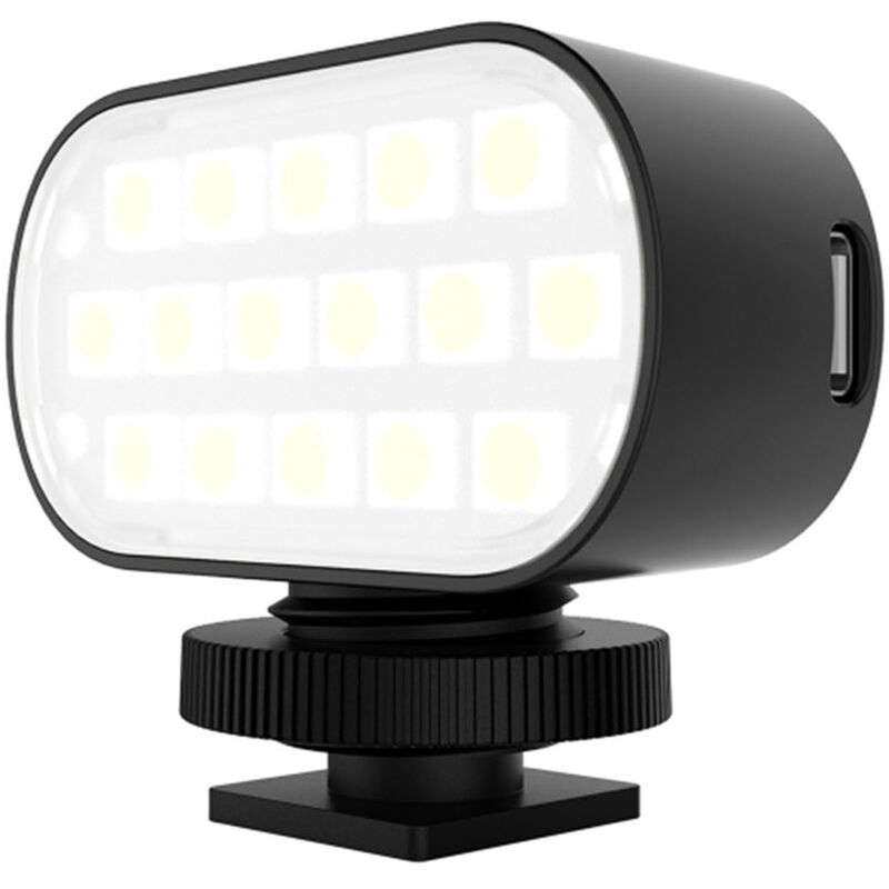 

Luz de relleno 16 cuentas de lampara, 7 colores, ajustable, angulo de iluminacion de 120 grados, luz de relleno de video portatil, Negro - Puluz