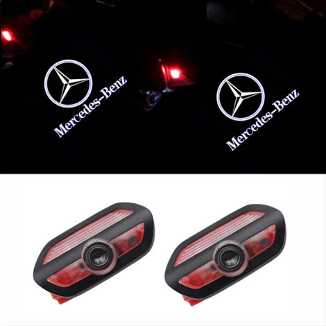Luz de señalización para puerta de coche para Mercedes-Benz Clase S W222 Luz de bienvenida S350/S400/S500/S600 Luz de proyección Maybach Clase S Luz de bienvenida LED, 4 piezas